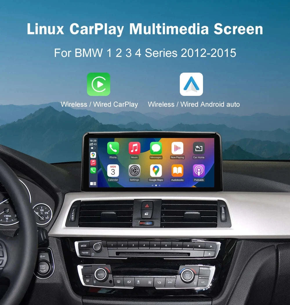 Wireless CarPlay Display for BMW 1–4 Series-12.3 RHD F30 NBT / UNITED KINGDOM