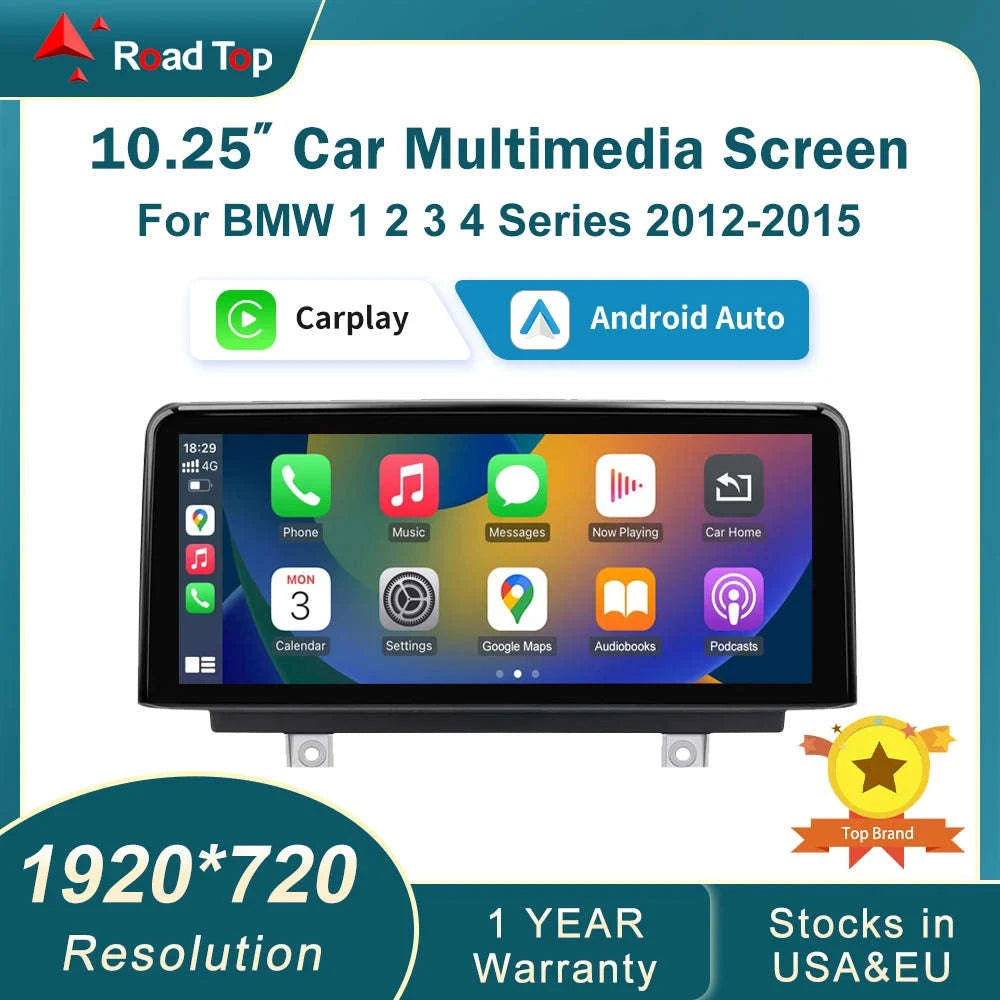 Wireless CarPlay Display for BMW 1–4 Series-12.3 RHD F30 NBT / UNITED KINGDOM