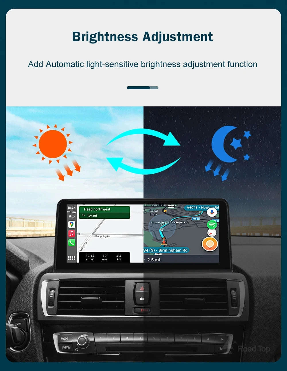 Wireless CarPlay Display for BMW 1–4 Series-12.3 RHD F30 NBT / UNITED KINGDOM