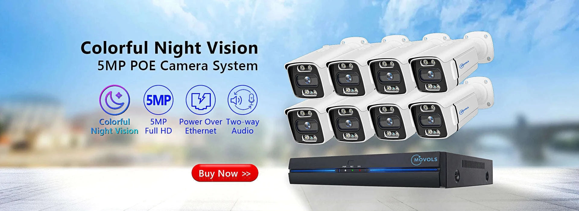 Wireless CCTV System PTZ Security Camera Kit with Two-Way Audio-10CH 5MP With 2 PTZ / spain / 2T