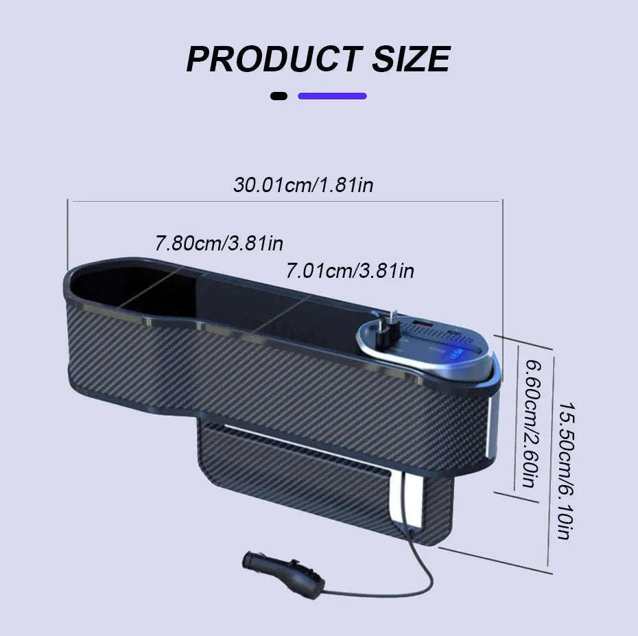 Wireless Charging Car Seat Gap Organizer-Wireless Charging