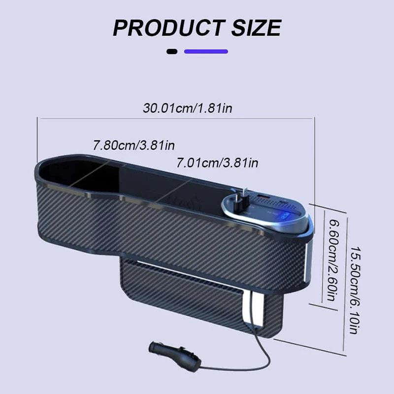 Wireless Charging Car Seat Gap Organizer-Wireless Charging