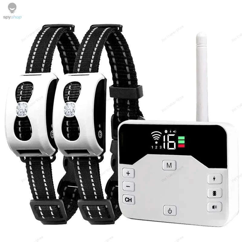 Wireless Dog Fence and Training Collar System with Adjustable Radius-For 2 dogs