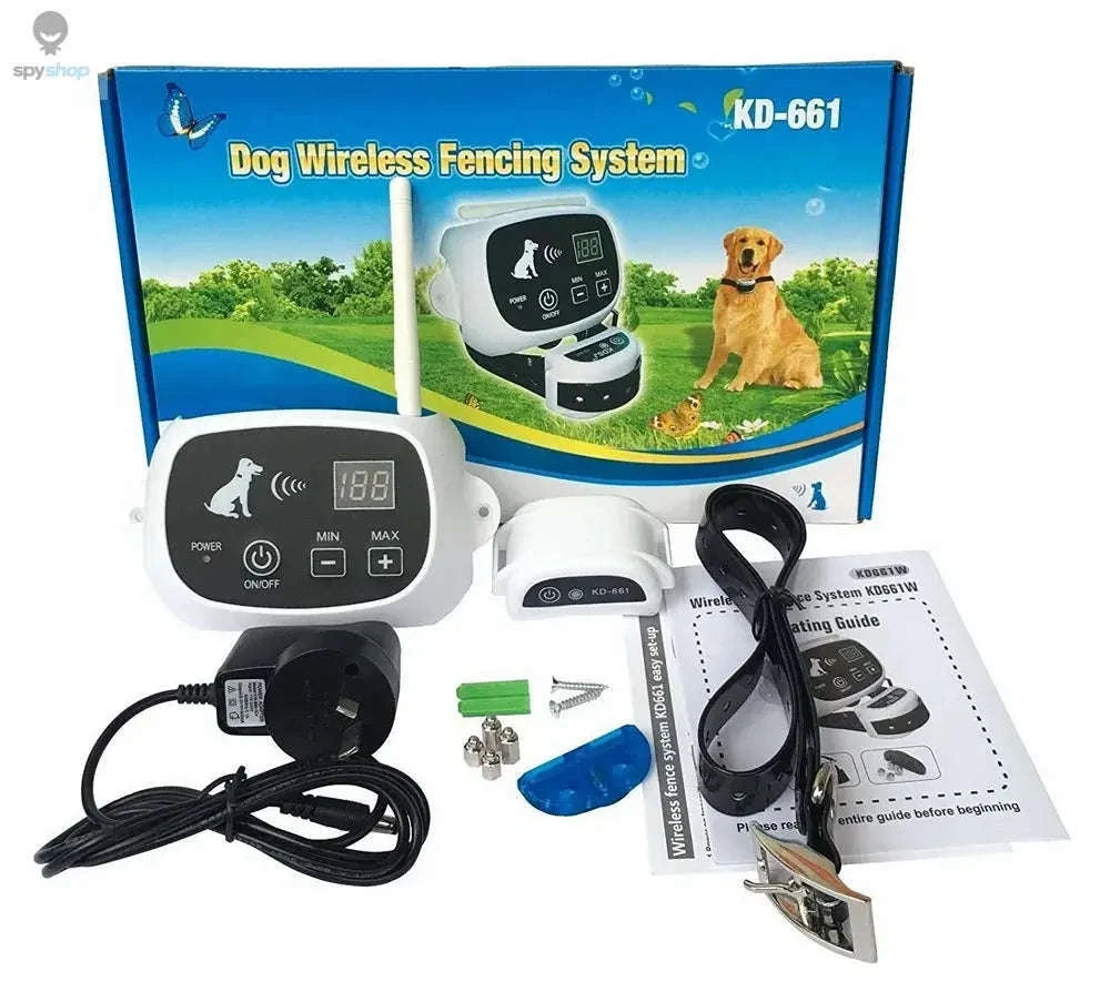 Wireless Dog Fence Collar System – Waterproof, Long-Range, Multi-Dog Control-With 3 collars