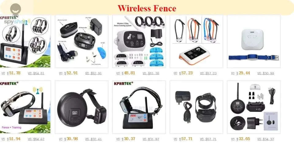 Wireless Dog Fence Collar System – Waterproof, Long-Range, Multi-Dog Control-With 3 collars