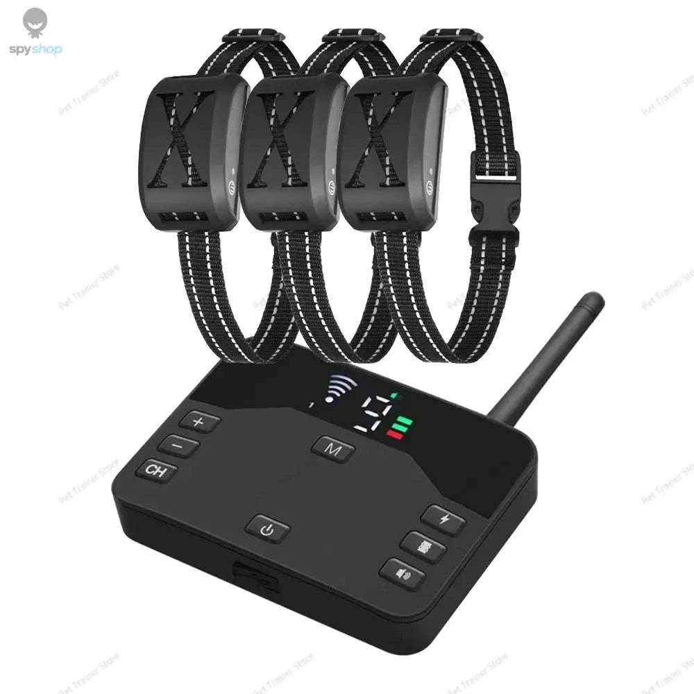 Wireless Dog Fence & Training Collar System – Adjustable Radius and Multi-Dog Control-For 2 dogs