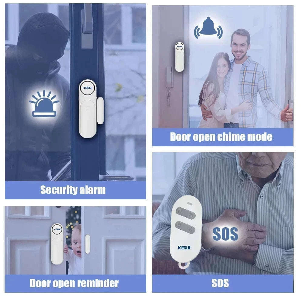 Wireless Door Window Magnetic Sensor Alarm with 120dB Siren-Alarm Kit 3 / CHINA