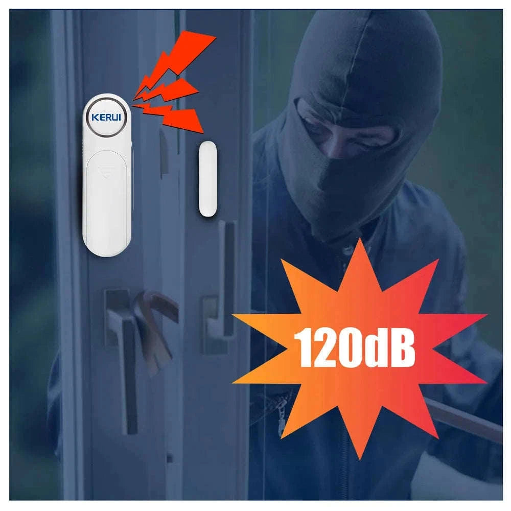 Wireless Door Window Magnetic Sensor Alarm with 120dB Siren-Alarm Kit 3 / CHINA