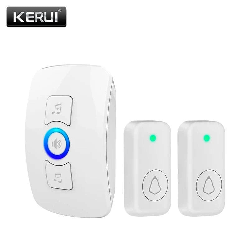 Wireless Doorbell with 60 Chimes, 500ft Range, Waterproof Button-2receiver 1button-b / United States