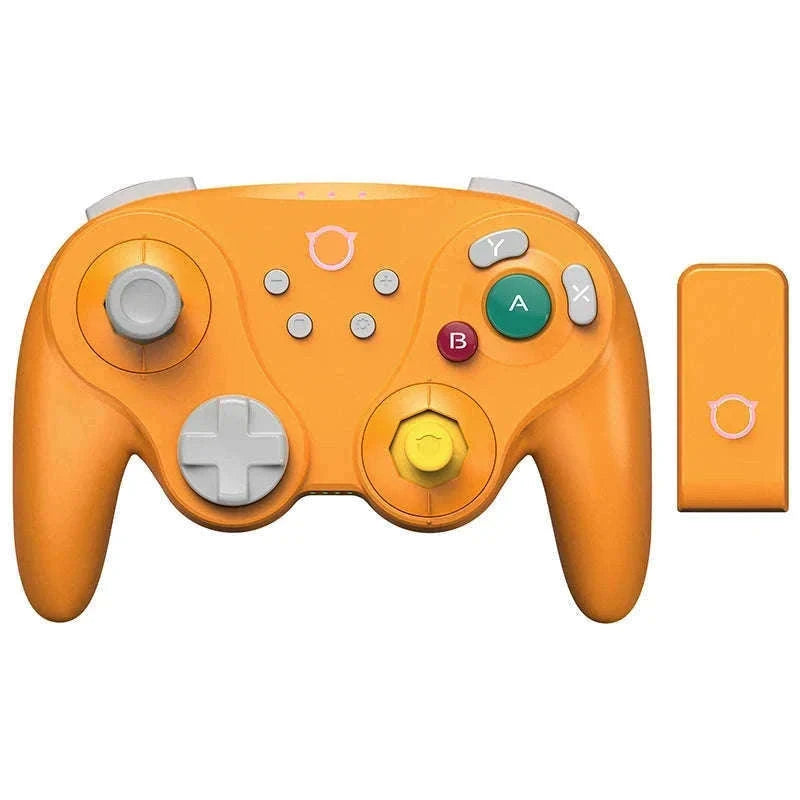 Wireless Game Controller for Switch, PC & GameCube with Hall Effect Sticks-Orange / United States