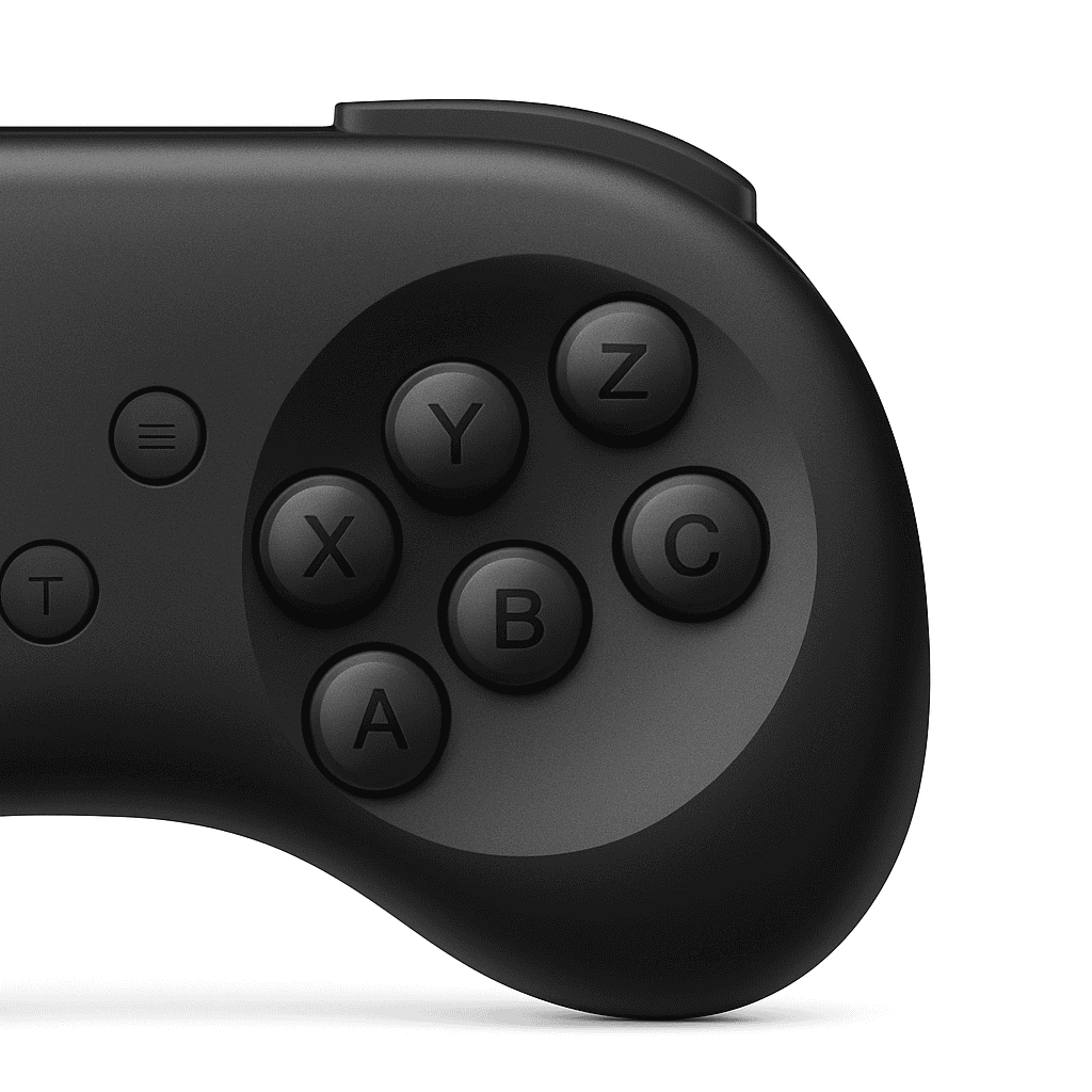 Wireless Game Controller for Switch, PC, PS4, PS3-Black 8K receiver / United States