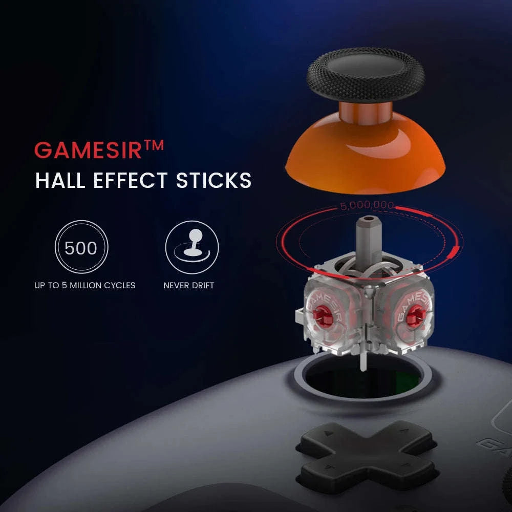 Wireless Game Controller with Hall Effect Sticks-Green / Germany