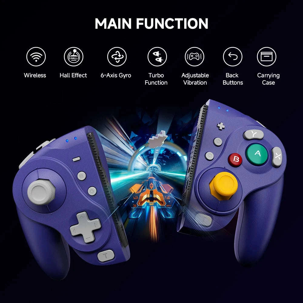 Wireless Gamepad for Compatible Switch Consoles-Purple / United States