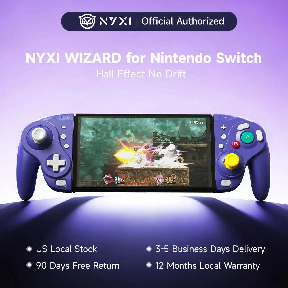 Wireless Gamepad for Compatible Switch Consoles-Purple / United States