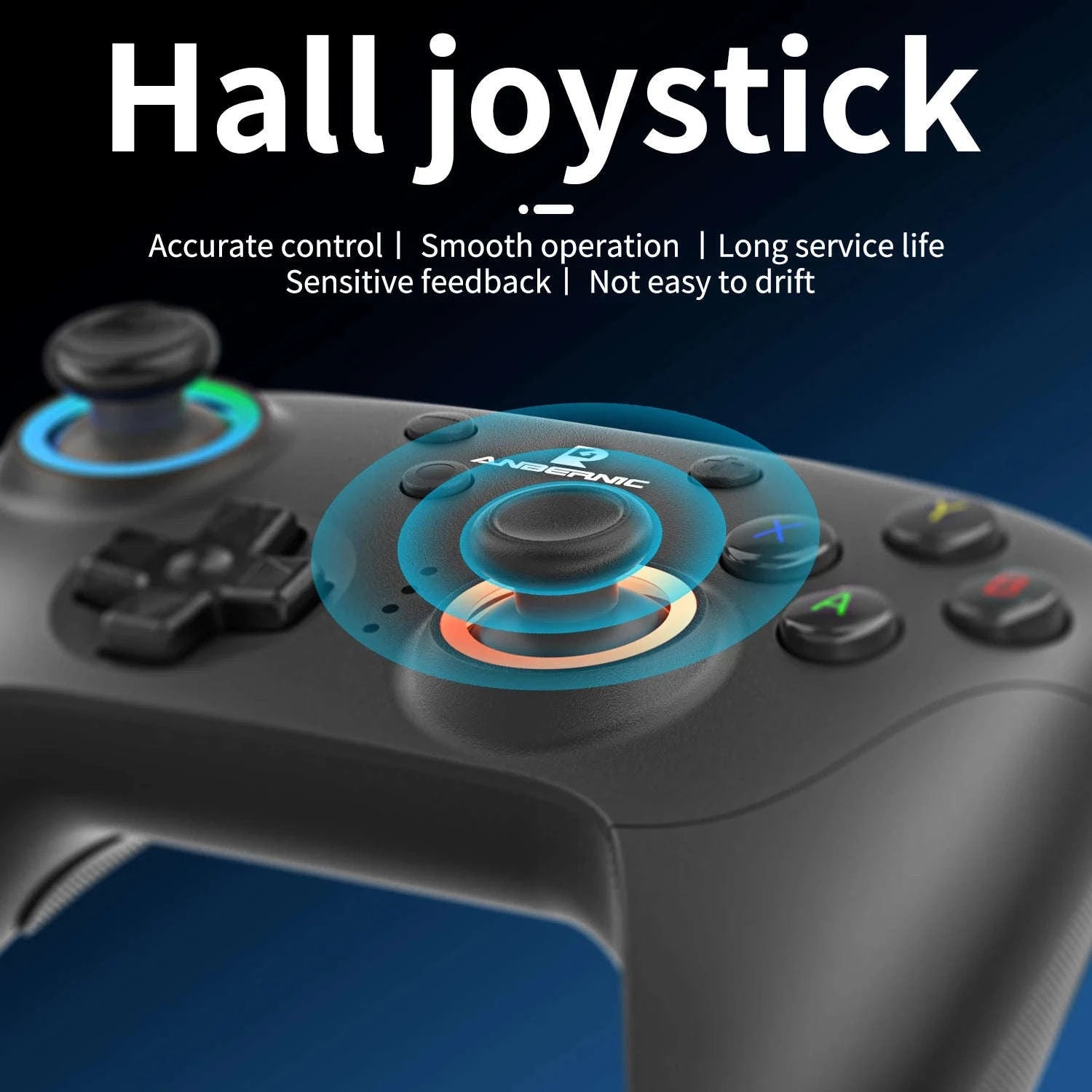 Wireless Gaming Controller with Hall Effect Triggers and Joysticks-Purple / United States