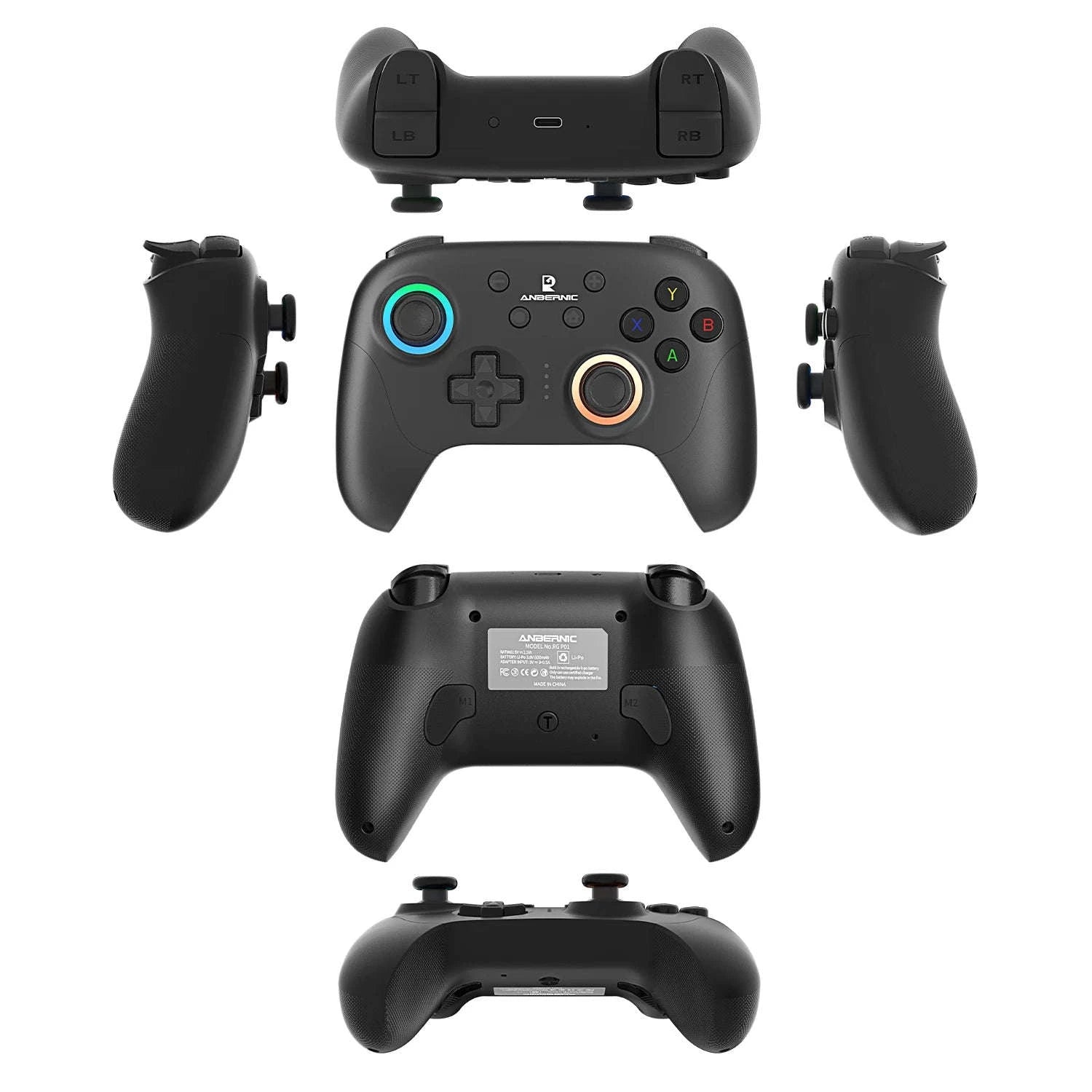 Wireless Gaming Controller with Hall Effect Triggers and Joysticks-Purple / United States