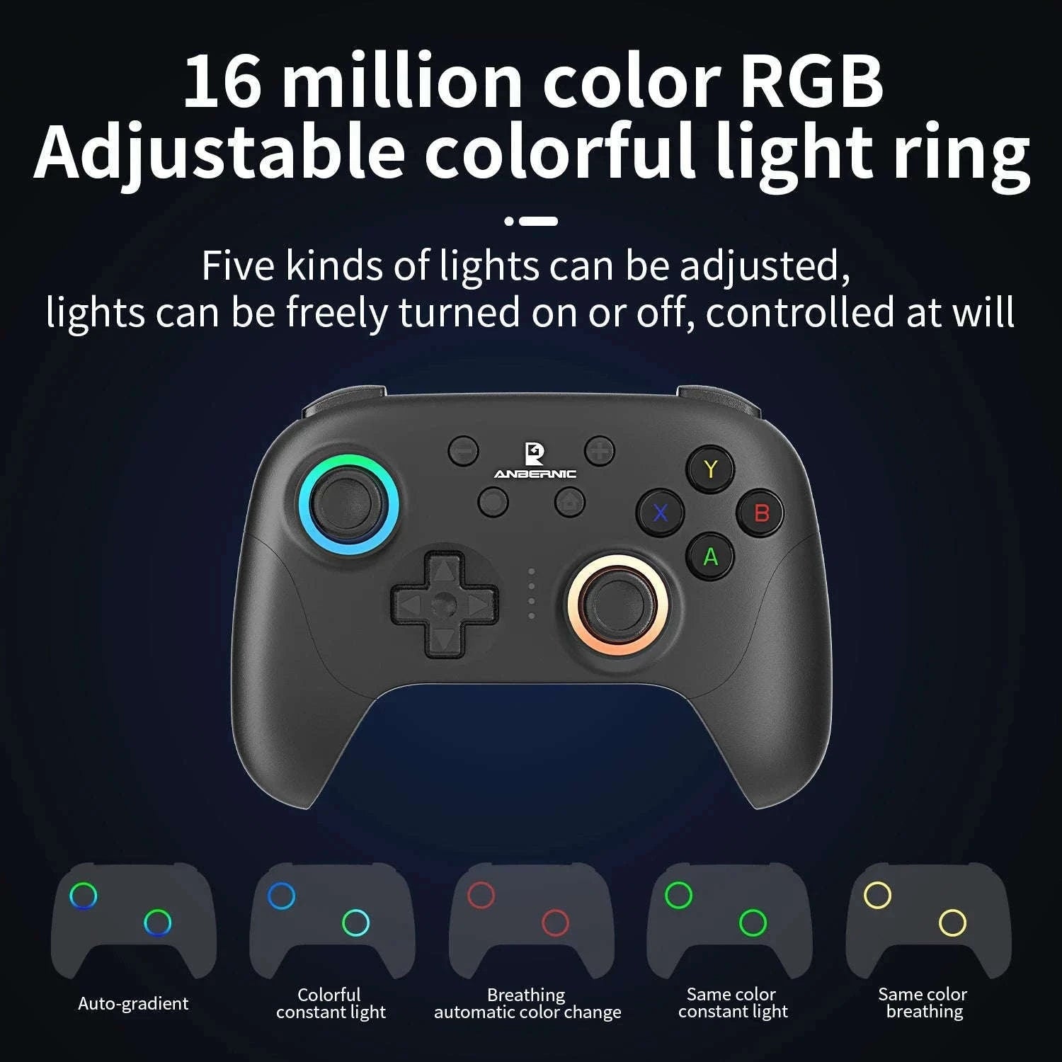 Wireless Gaming Controller with Hall Effect Triggers and Joysticks-Radiant Purple / United States