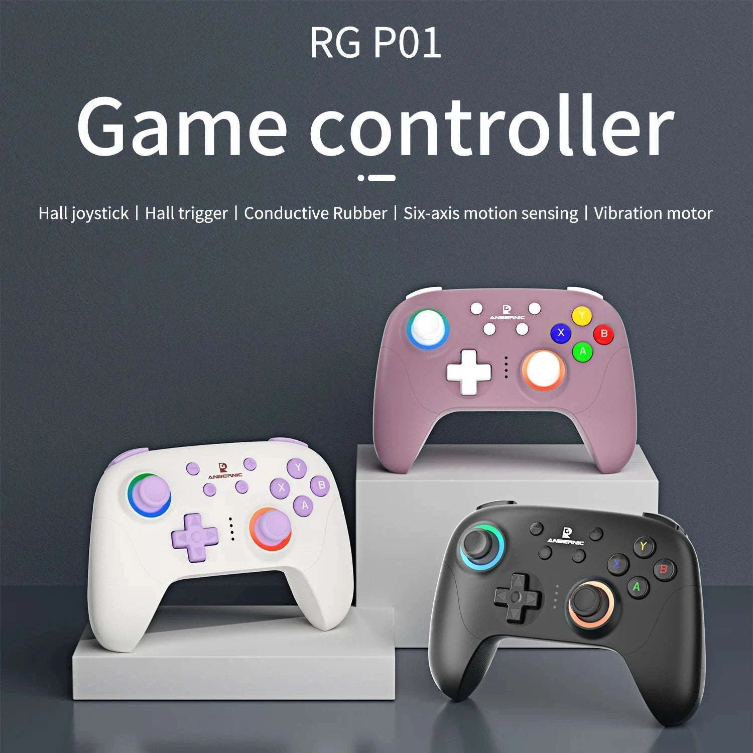Wireless Gaming Controller with Hall Effect Triggers and Joysticks-Radiant Purple / United States