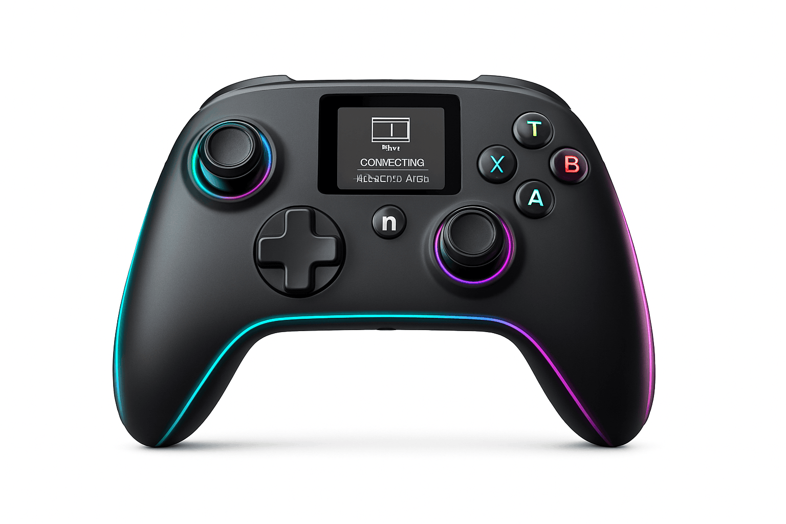 Wireless Gaming Controller with Interactive Screen-black / United States