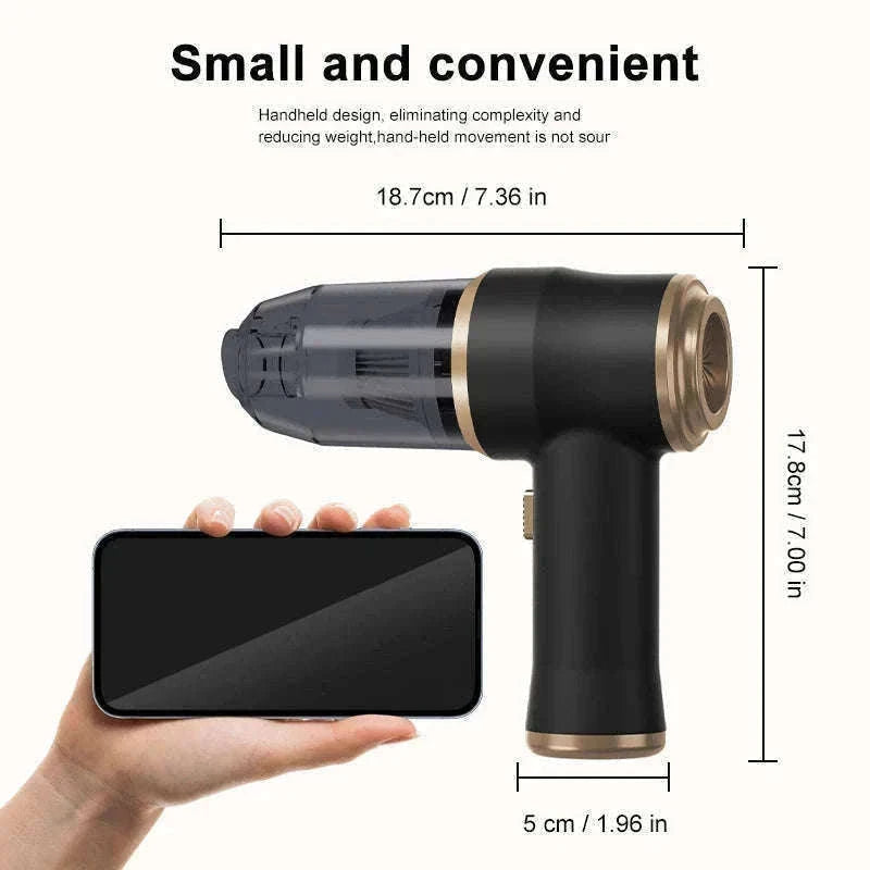 Wireless Handheld Vacuum Cleaner for Car, Carpet & Home Cleaning-black / United States