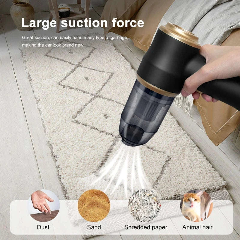 Wireless Handheld Vacuum Cleaner for Car, Carpet & Home Cleaning-black / United States