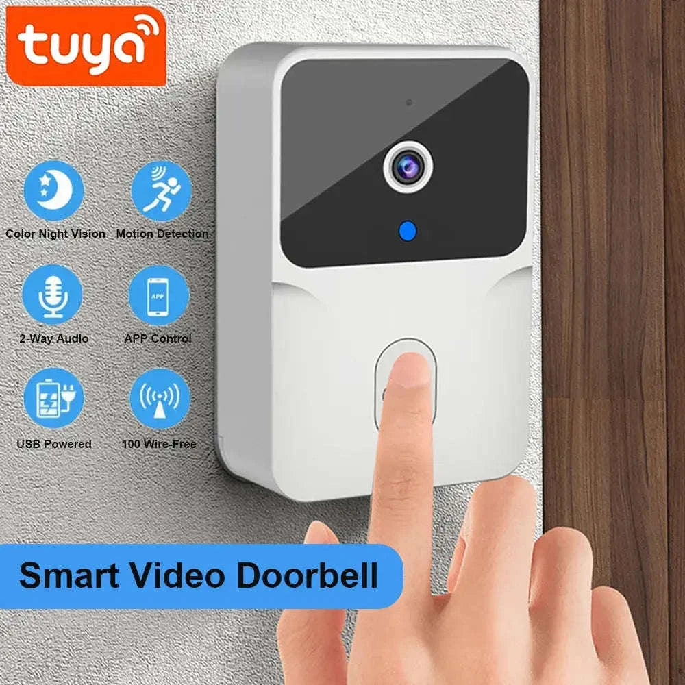 Wireless HD Video Doorbell – Smart Security with Two‑Way Audio and Night Vision-ML1T-W
