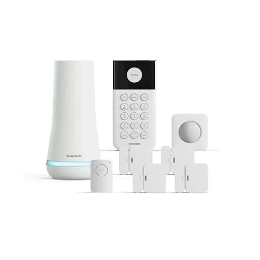 Wireless Home Security System for Indoor Use, 8-Piece Set-United States / White