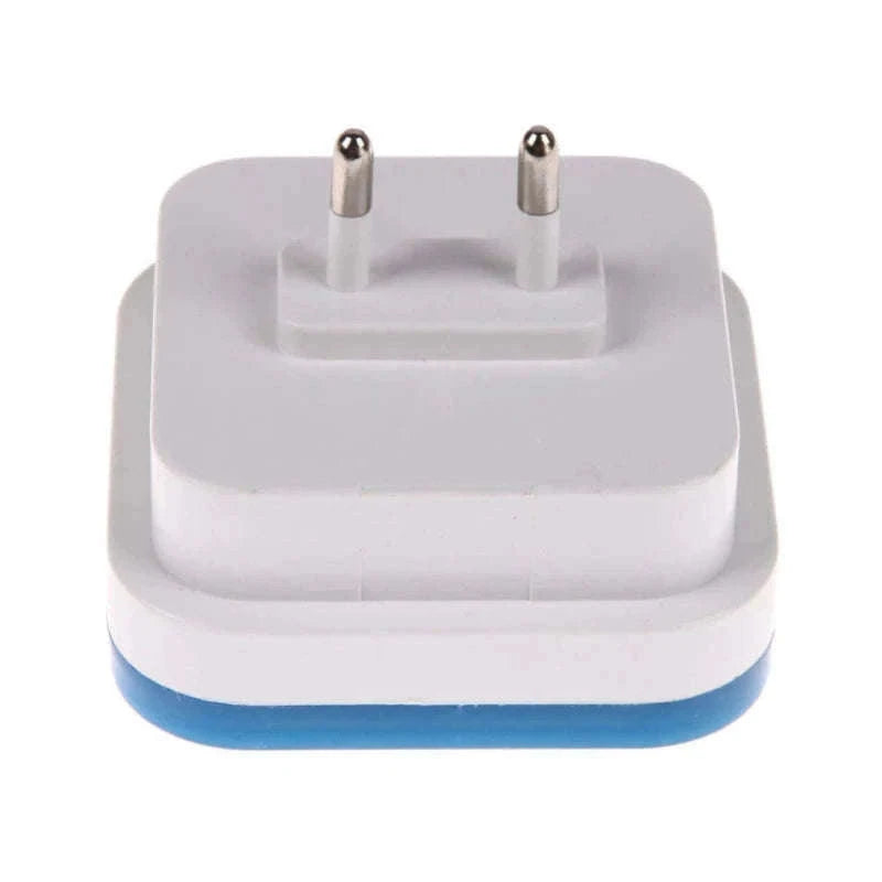 Wireless LED Night Light with Sensor for Bedrooms and Hallways-US Plug Blue