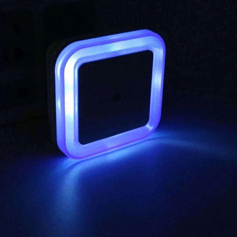Wireless LED Night Light with Sensor for Bedrooms and Hallways-US Plug Blue