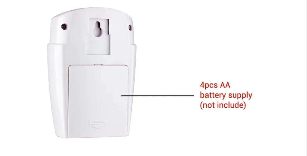Wireless Motion Sensor Alarm with Dual Remotes – 105dB Security System-Default Title