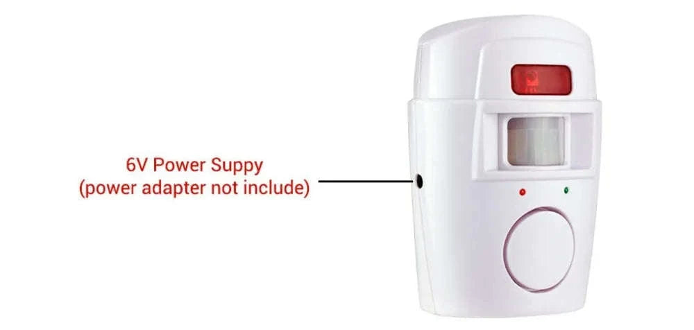 Wireless Motion Sensor Alarm with Dual Remotes – 105dB Security System-Default Title