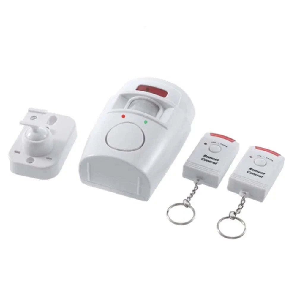 Wireless Motion Sensor Alarm with Dual Remotes – 105dB Security System-Default Title