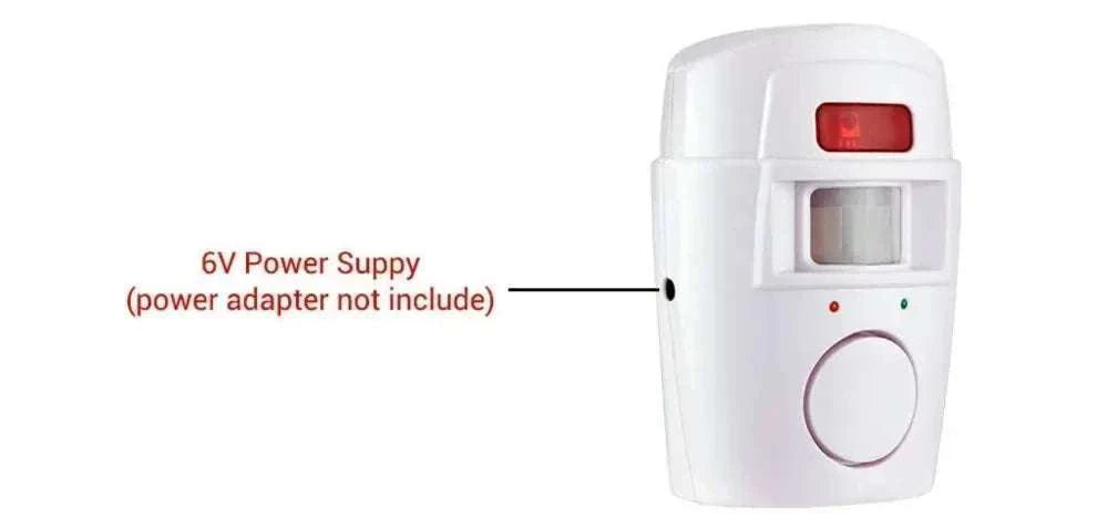 Wireless Motion Sensor Alarm with Remote & 105dB Siren-Default Title
