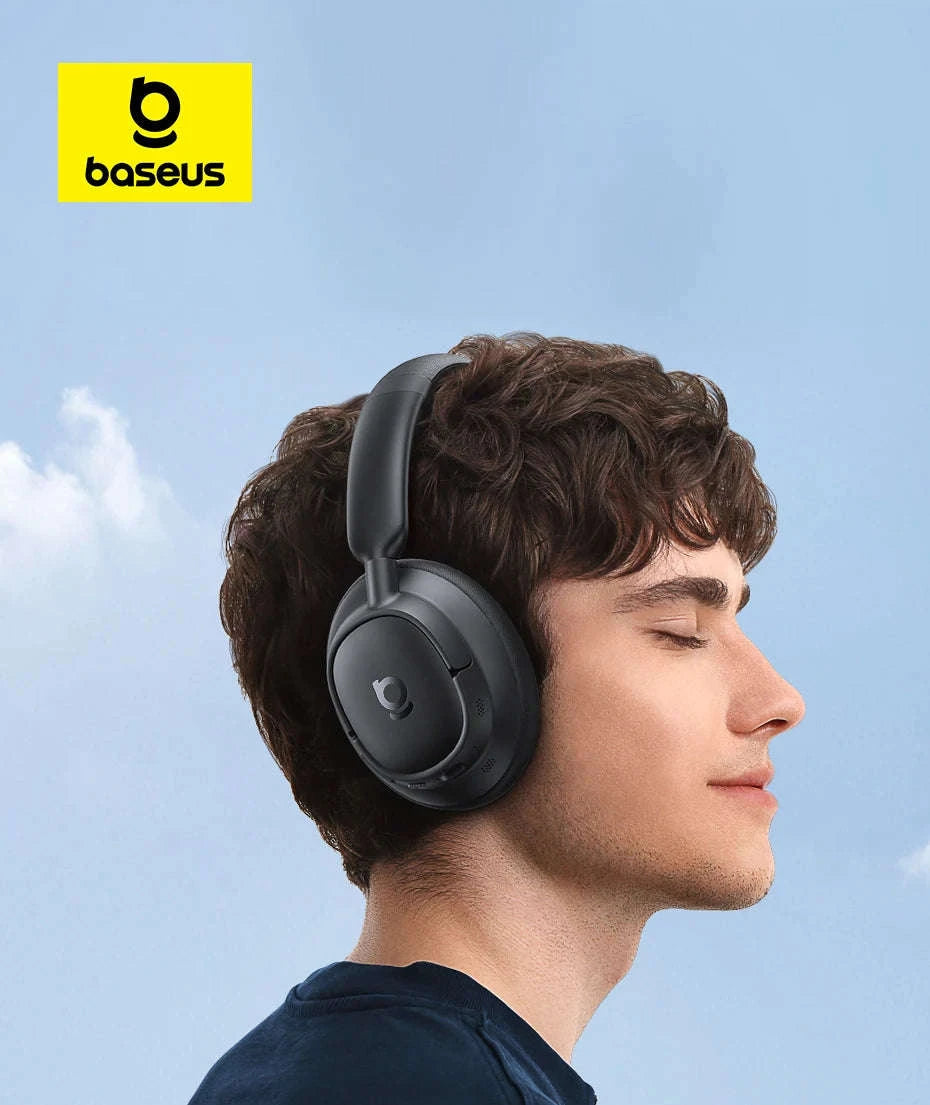 Wireless Noise Cancelling Headphones 45dB Adaptive Hybrid ANC Bluetooth 6.0-White / United States
