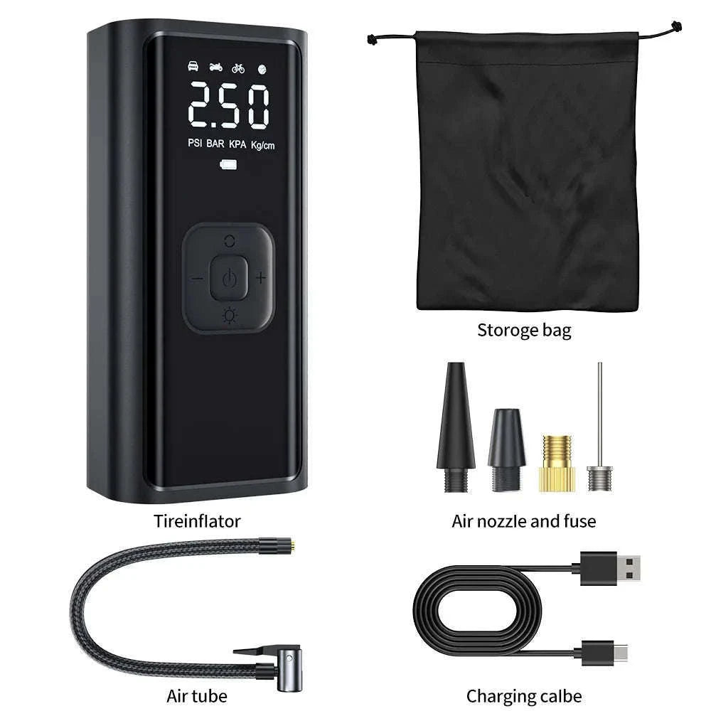 Wireless Portable Electric Tire Inflator, 150 PSI-Wireless