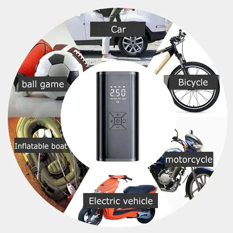 Wireless Portable Electric Tire Inflator, 150 PSI-Wireless