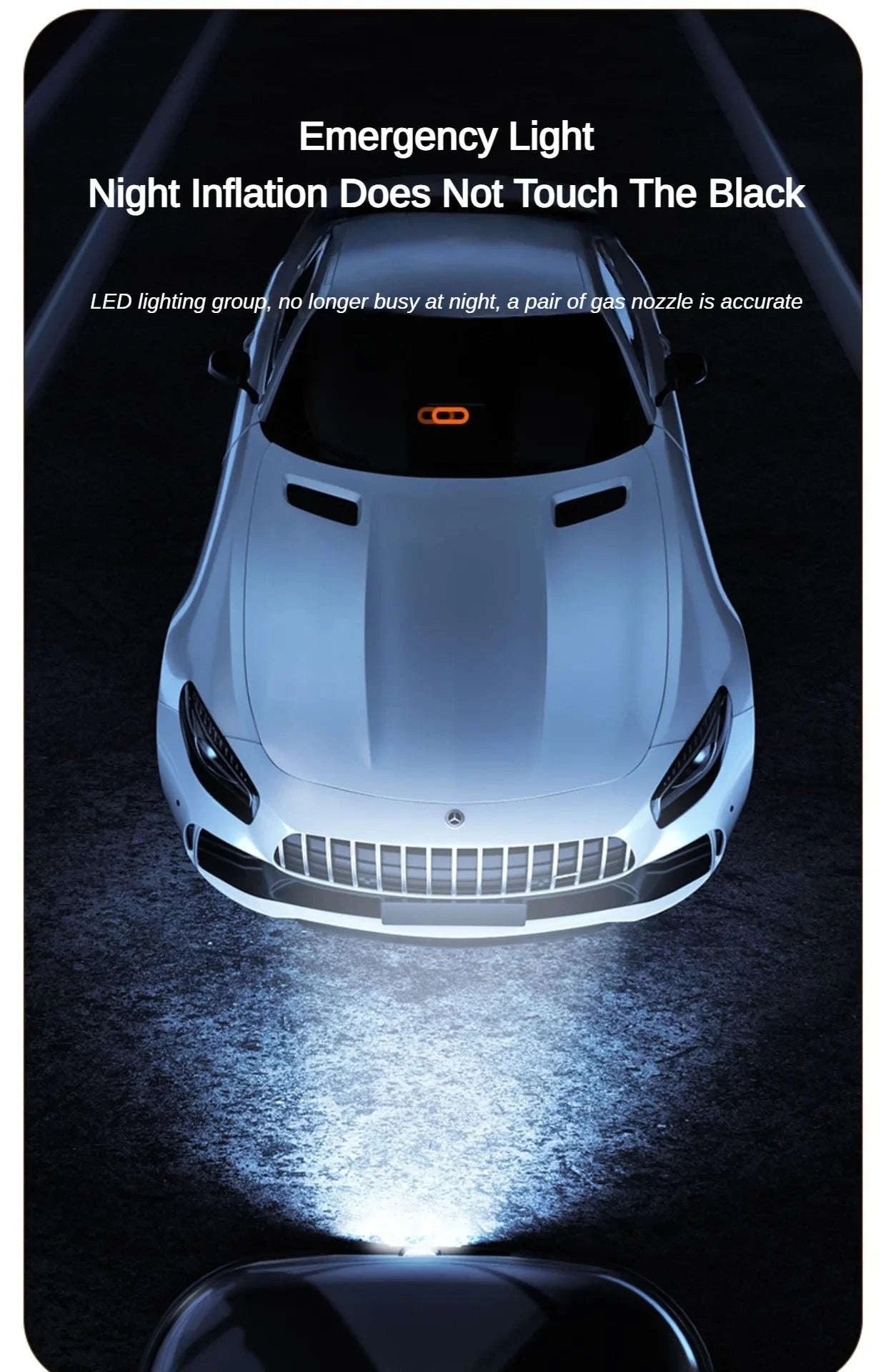 Wireless Portable Tire Inflator Pump 12V 150PSI-Wireless Style / france