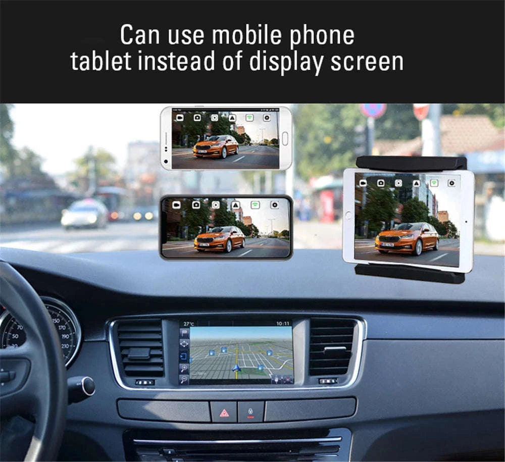 Wireless Rear View Camera with Wi-Fi, HD 720P, Waterproof, 12V/24V-For 12-24V Cars