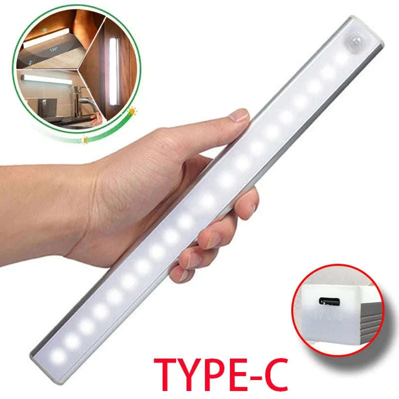 Wireless Rechargeable Motion Sensor Light-Warm White / 20cm-13LED