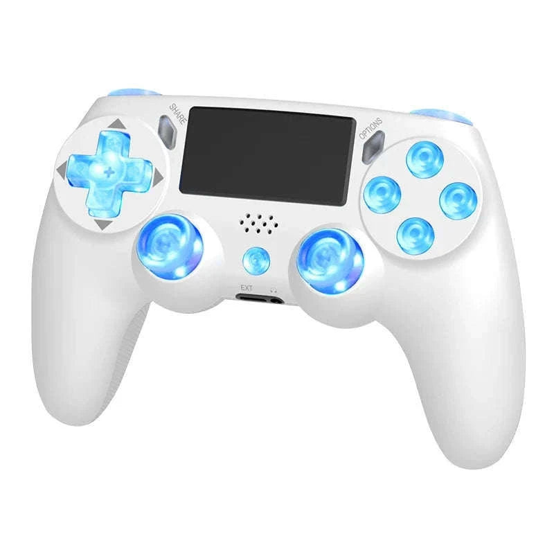 Wireless RGB Controller with Dual Vibration for PS4, PS3 & PC-Blue