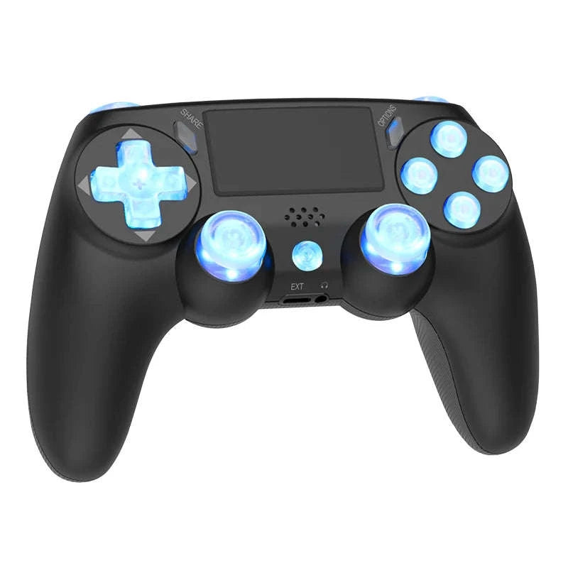 Wireless RGB Controller with Dual Vibration for PS4, PS3 & PC-Blue