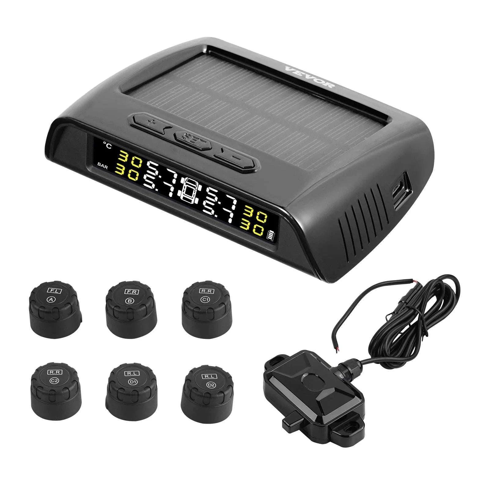 Wireless RV Tire Pressure Monitoring System with Real-Time Alerts-M400C / United States