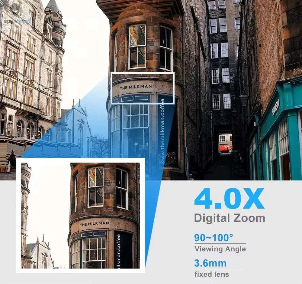 Wireless Security Camera – 360° WiFi Coverage with 1080P HD Clarity-USB