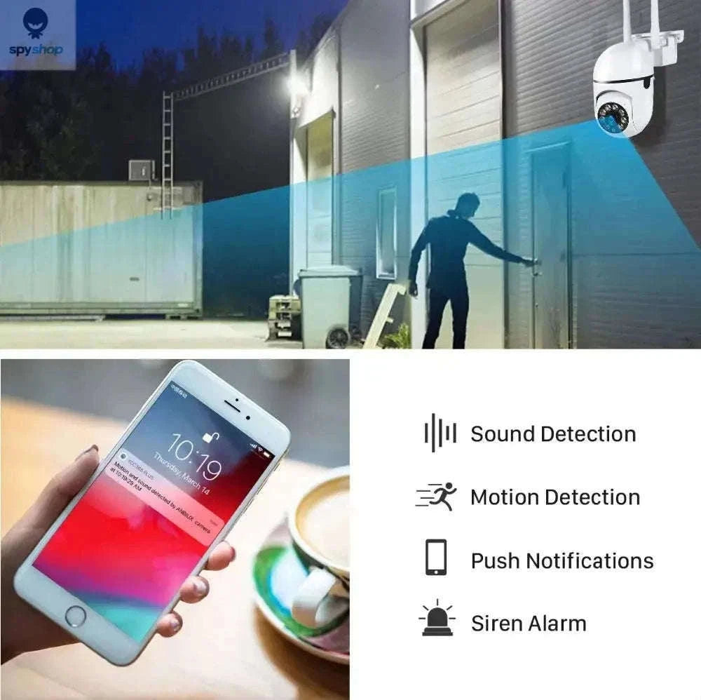 Wireless Security Camera 360° WiFi with 1080P HD Clarity-USB