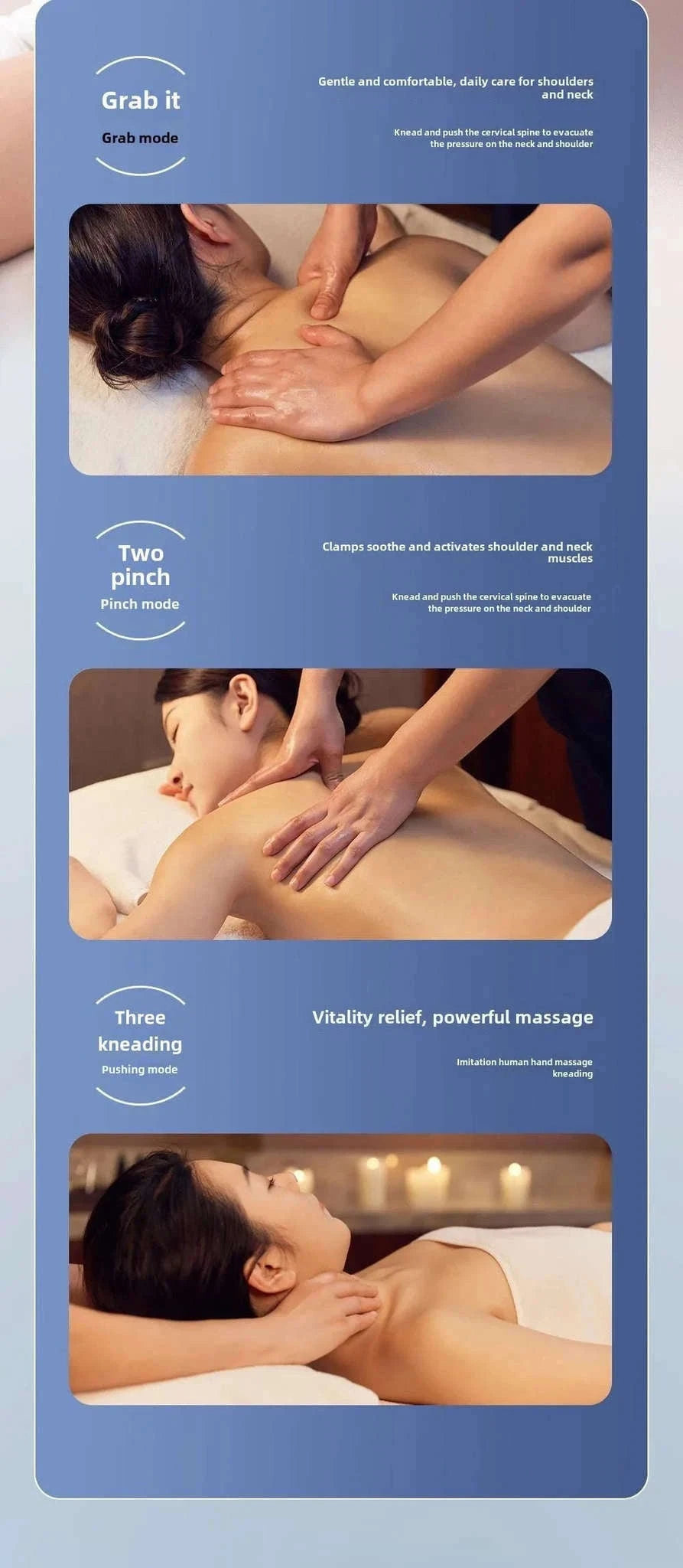 Wireless Shiatsu Massage Pillow for Neck, Back & Everyday Relief-New Upgrades