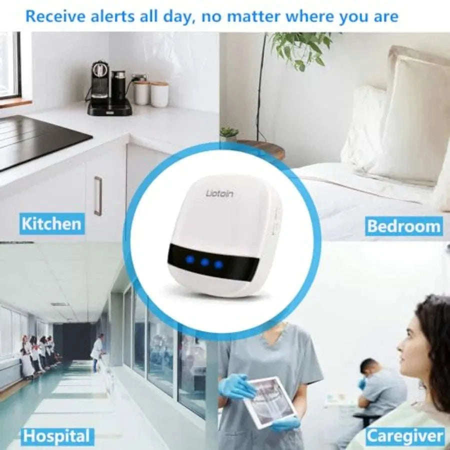 Wireless SOS Call Button Pager System for Caregiver Support-United States / 5Transmitter5PluginR