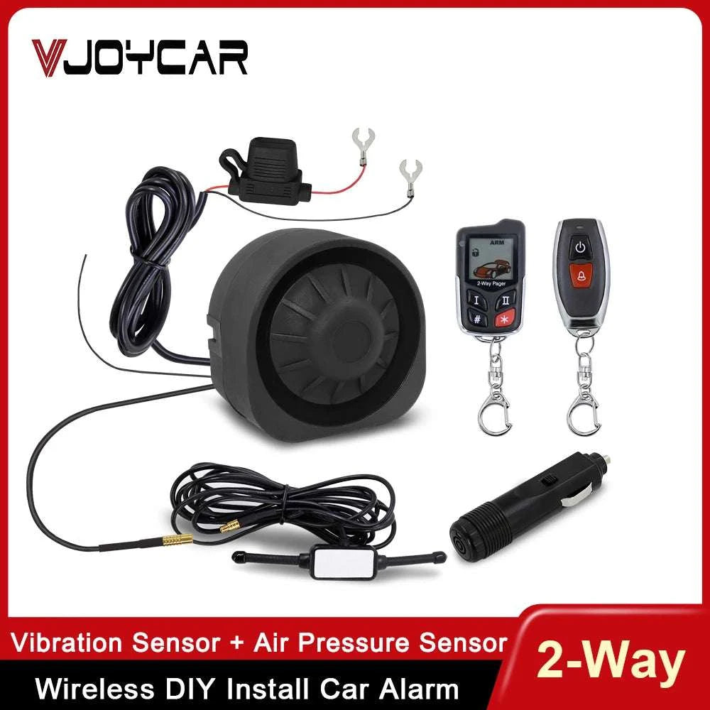 Wireless Two-Way Car Alarm System with LCD Remote & 1000m Range-Default Title