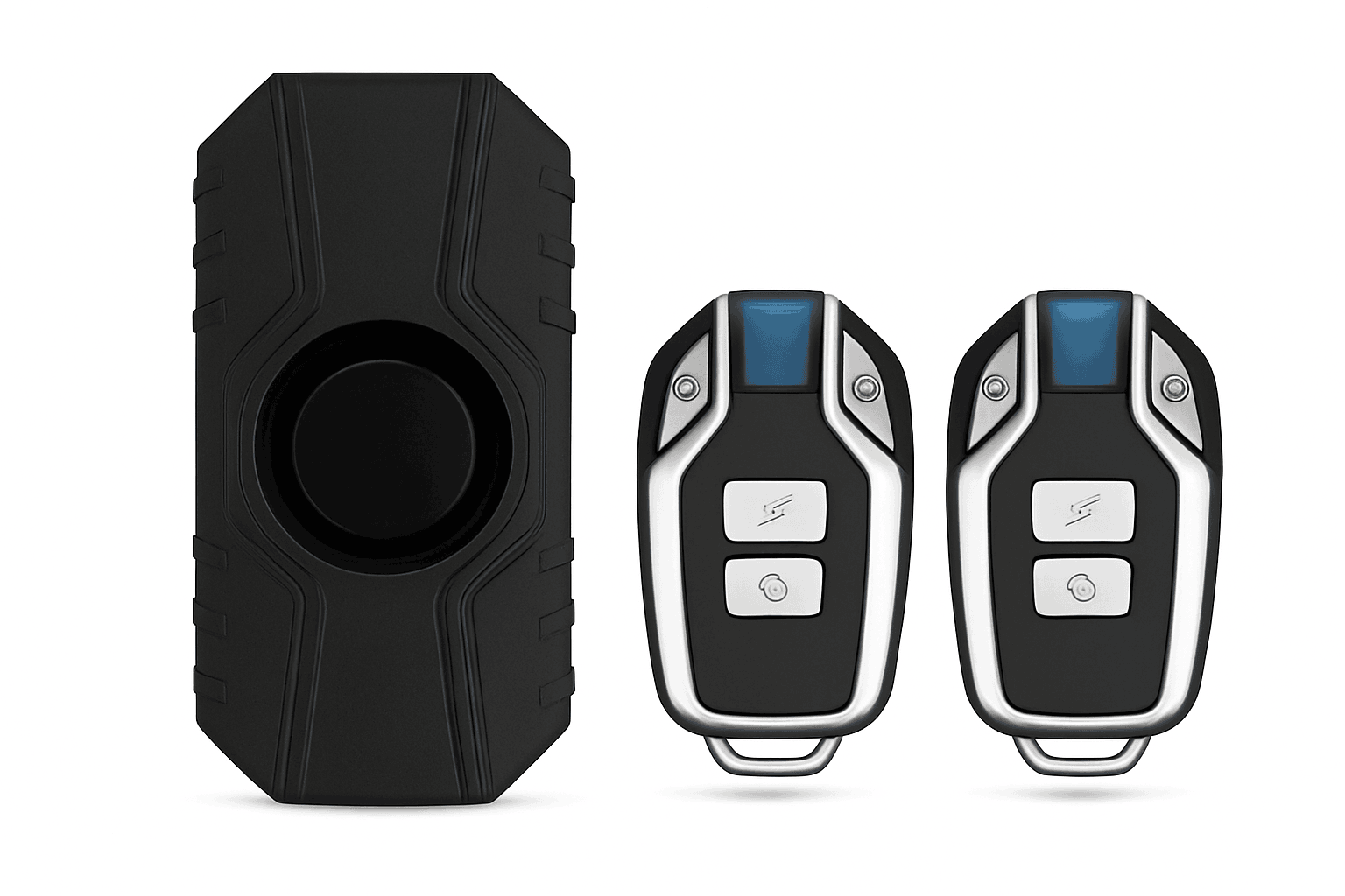 Wireless Vibration Bicycle Alarm with Remote and USB Charging-A