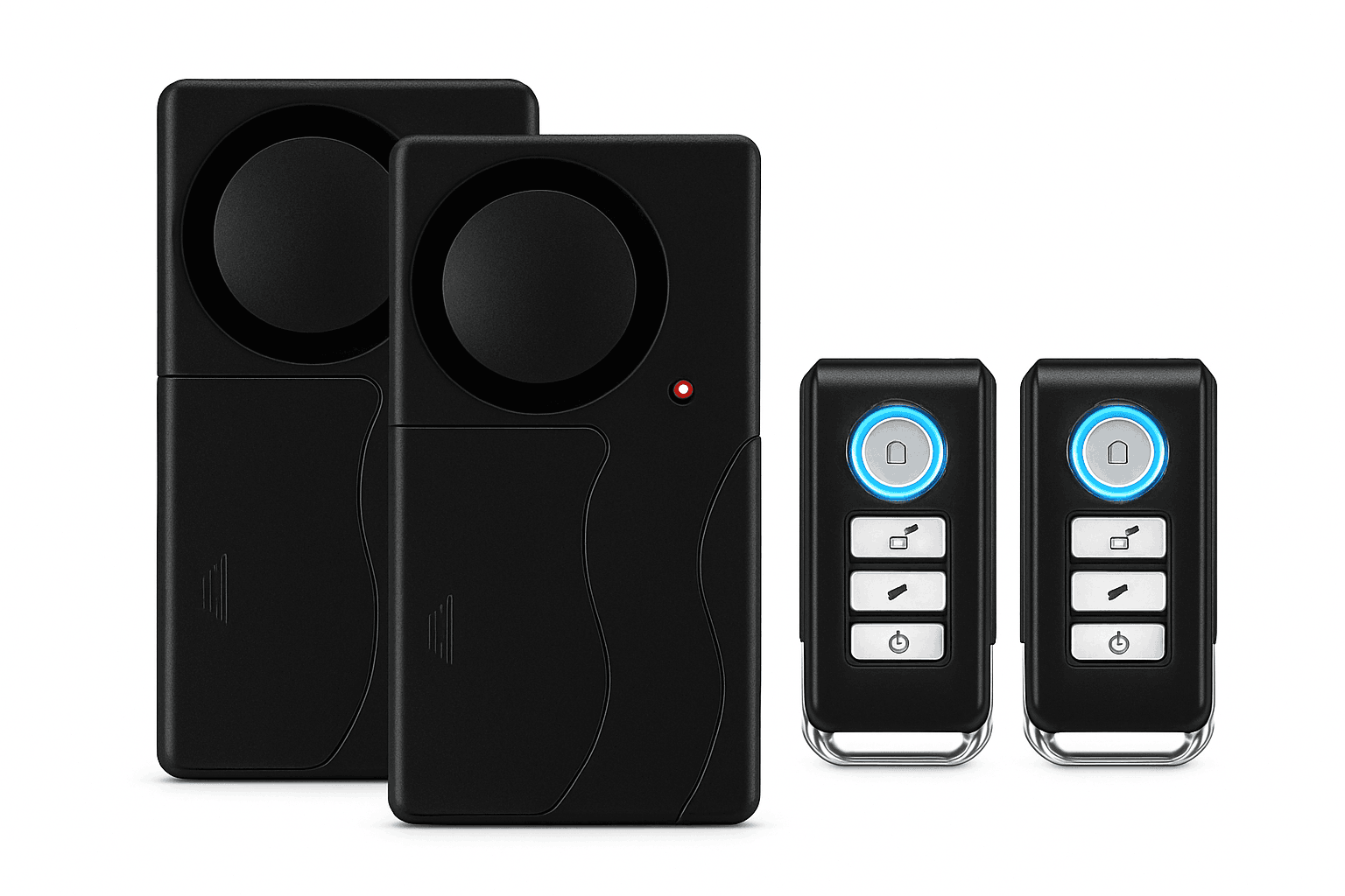 Wireless Vibration Bike Alarm with Remote Control-2PCS NEW B / United States