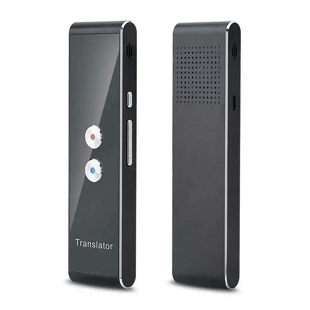Wireless Voice Translator with 40-Language Real-Time Two-Way Translation-black